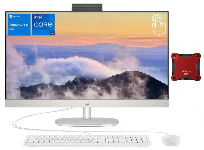 HP Business All-in-One Desktop 27 FHD Touchscreen, Intel Core i7-1355U, 64GB RAM, 4TB SSD